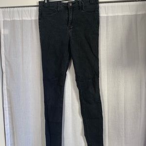 high waisted black hollister jeans